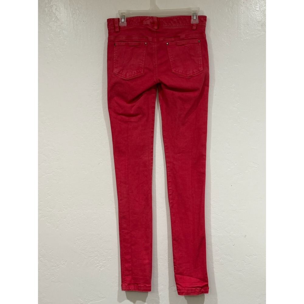 Alice + Olivia Raspberry Pink Corduroy Skinny Jeans Size 4 - Picture 3 of 12